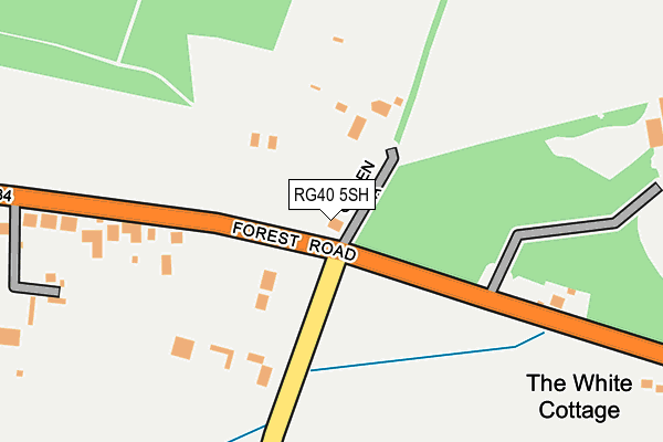RG40 5SH map - OS OpenMap – Local (Ordnance Survey)