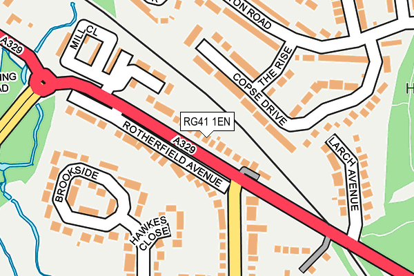 RG41 1EN map - OS OpenMap – Local (Ordnance Survey)