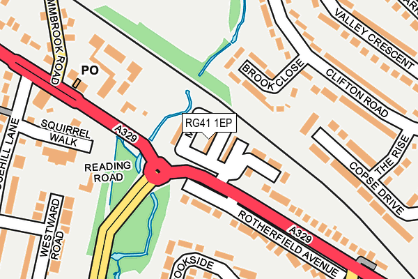 RG41 1EP map - OS OpenMap – Local (Ordnance Survey)