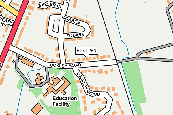 RG41 2EN map - OS OpenMap – Local (Ordnance Survey)