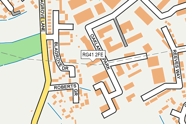 RG41 2FE map - OS OpenMap – Local (Ordnance Survey)