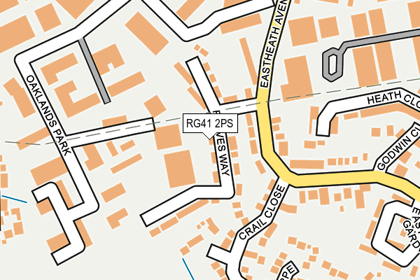 RG41 2PS map - OS OpenMap – Local (Ordnance Survey)