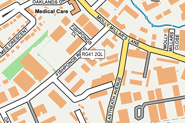 RG41 2QL map - OS OpenMap – Local (Ordnance Survey)