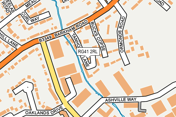 RG41 2RL map - OS OpenMap – Local (Ordnance Survey)