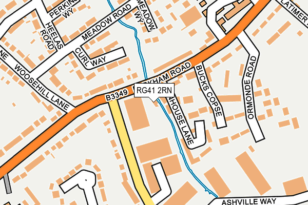 RG41 2RN map - OS OpenMap – Local (Ordnance Survey)