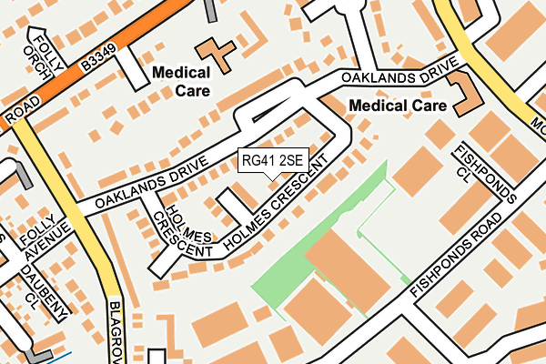 RG41 2SE map - OS OpenMap – Local (Ordnance Survey)