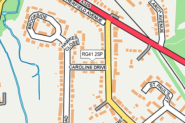 RG41 2SP map - OS OpenMap – Local (Ordnance Survey)