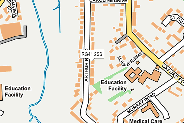 RG41 2SS map - OS OpenMap – Local (Ordnance Survey)