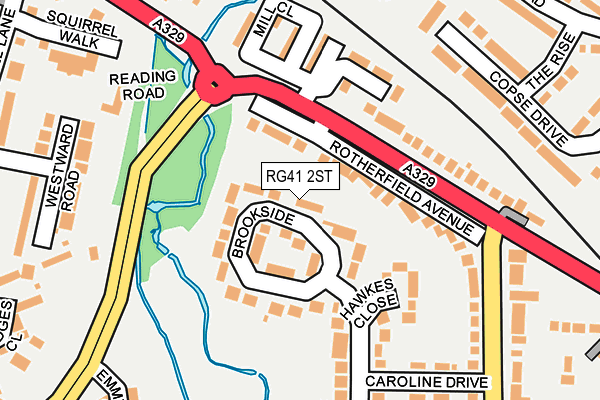 RG41 2ST map - OS OpenMap – Local (Ordnance Survey)