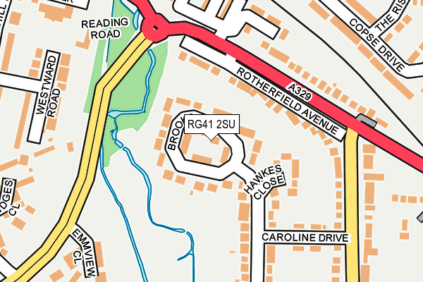 RG41 2SU map - OS OpenMap – Local (Ordnance Survey)