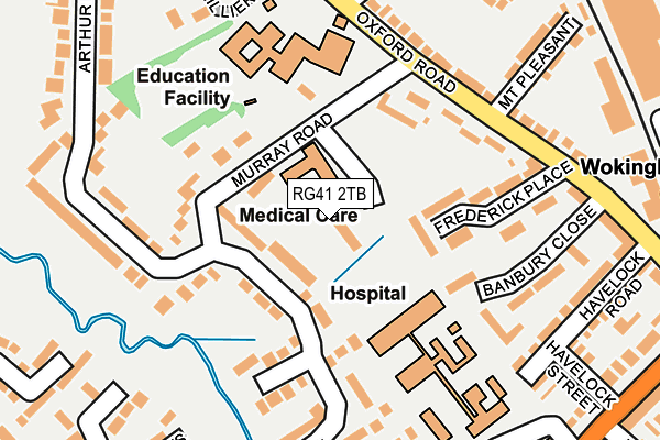 RG41 2TB map - OS OpenMap – Local (Ordnance Survey)