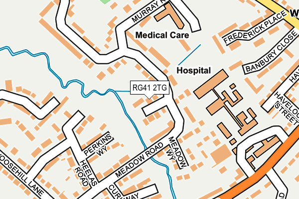 RG41 2TG map - OS OpenMap – Local (Ordnance Survey)