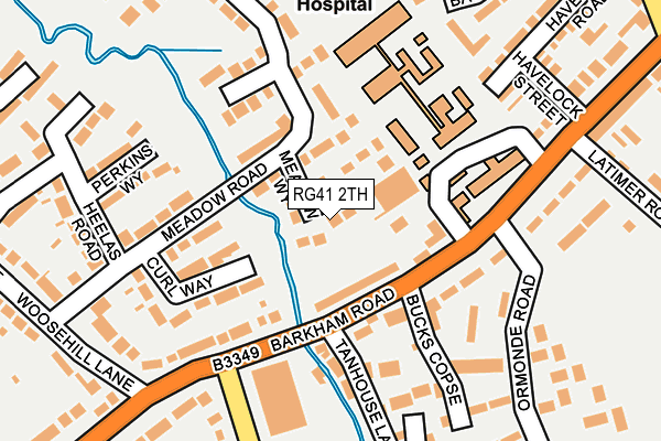 RG41 2TH map - OS OpenMap – Local (Ordnance Survey)