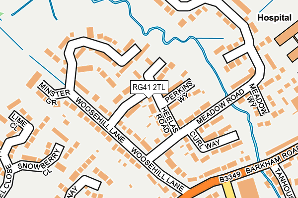 RG41 2TL map - OS OpenMap – Local (Ordnance Survey)