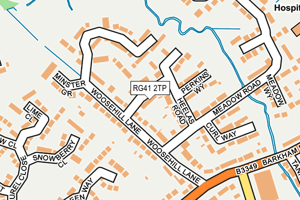 RG41 2TP map - OS OpenMap – Local (Ordnance Survey)