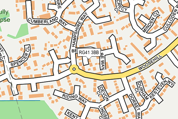 RG41 3BB map - OS OpenMap – Local (Ordnance Survey)