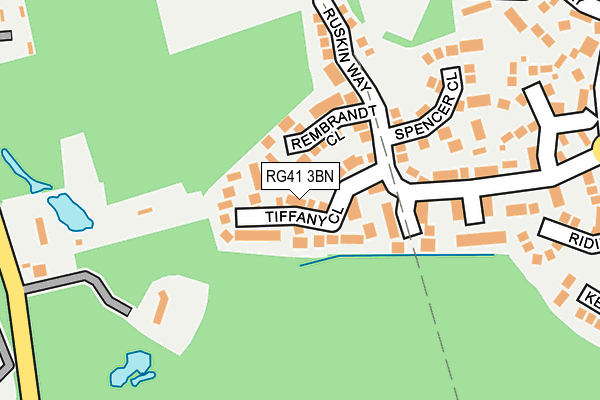 RG41 3BN map - OS OpenMap – Local (Ordnance Survey)