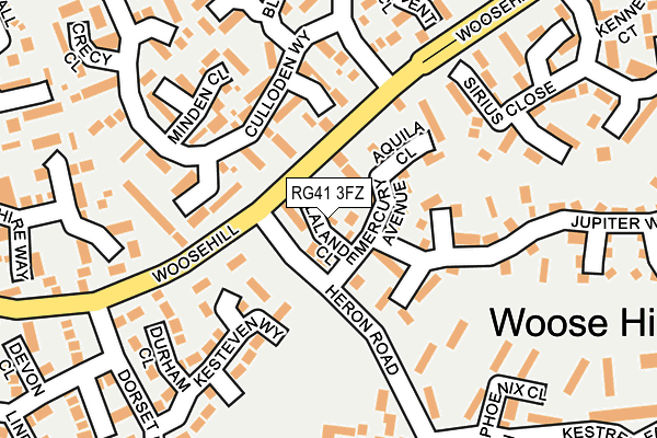 RG41 3FZ map - OS OpenMap – Local (Ordnance Survey)