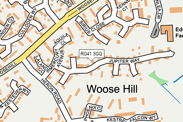 RG41 3GQ map - OS OpenMap – Local (Ordnance Survey)