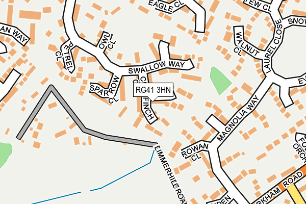 RG41 3HN map - OS OpenMap – Local (Ordnance Survey)