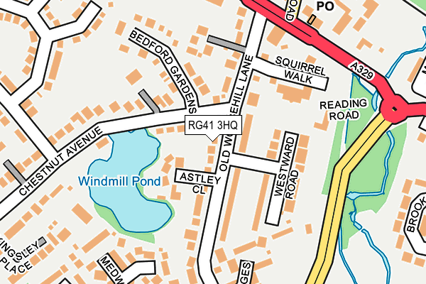 RG41 3HQ map - OS OpenMap – Local (Ordnance Survey)