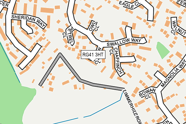 RG41 3HT map - OS OpenMap – Local (Ordnance Survey)