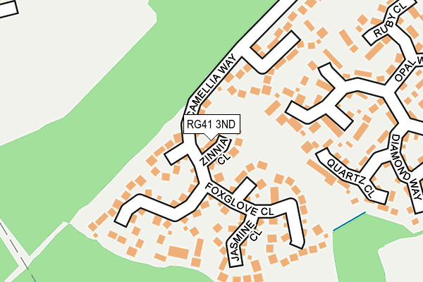 RG41 3ND map - OS OpenMap – Local (Ordnance Survey)
