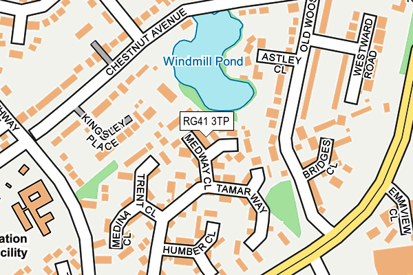 RG41 3TP map - OS OpenMap – Local (Ordnance Survey)