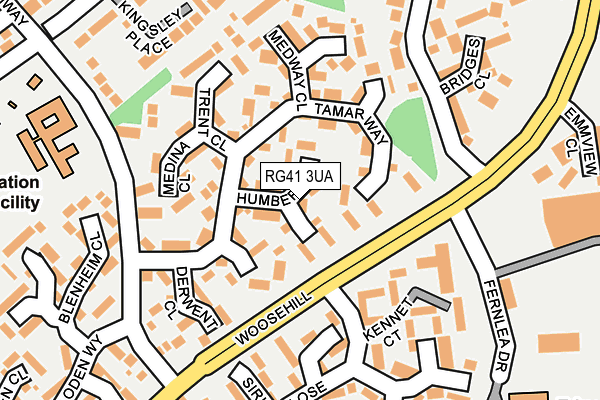 RG41 3UA map - OS OpenMap – Local (Ordnance Survey)