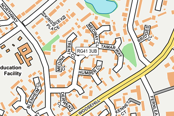 RG41 3UB map - OS OpenMap – Local (Ordnance Survey)