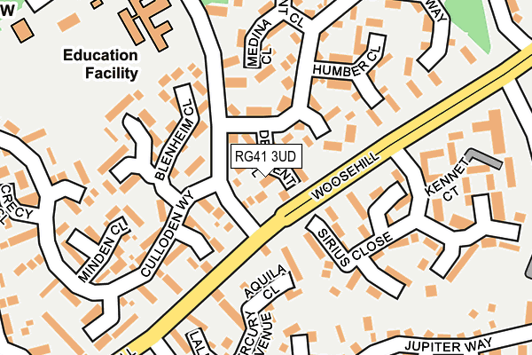 RG41 3UD map - OS OpenMap – Local (Ordnance Survey)