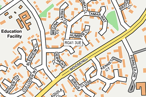 RG41 3UE map - OS OpenMap – Local (Ordnance Survey)