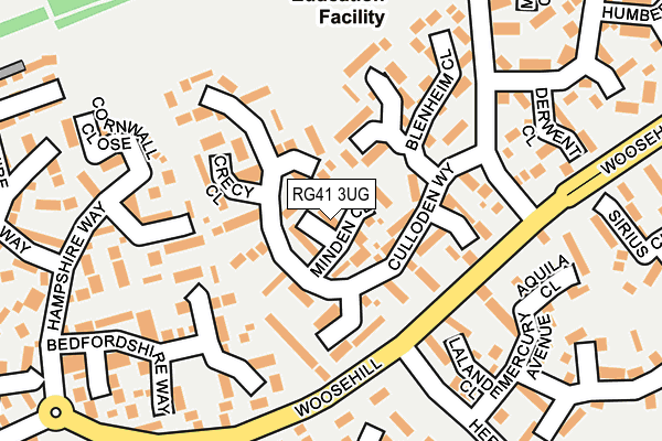 RG41 3UG map - OS OpenMap – Local (Ordnance Survey)