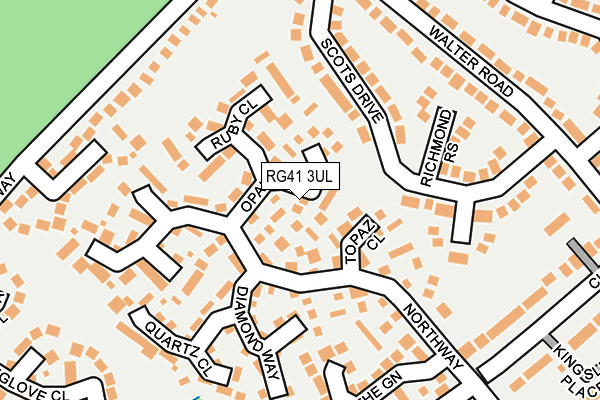 RG41 3UL map - OS OpenMap – Local (Ordnance Survey)
