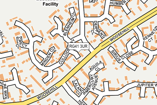 RG41 3UR map - OS OpenMap – Local (Ordnance Survey)