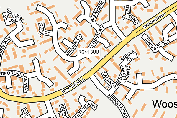 RG41 3UU map - OS OpenMap – Local (Ordnance Survey)