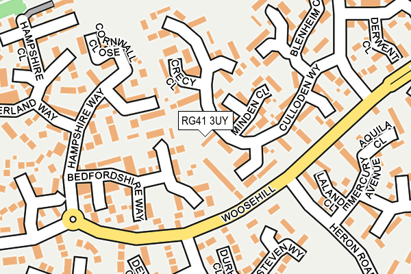 RG41 3UY map - OS OpenMap – Local (Ordnance Survey)