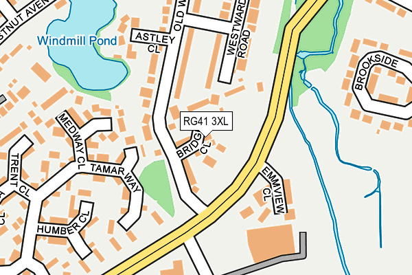 RG41 3XL map - OS OpenMap – Local (Ordnance Survey)