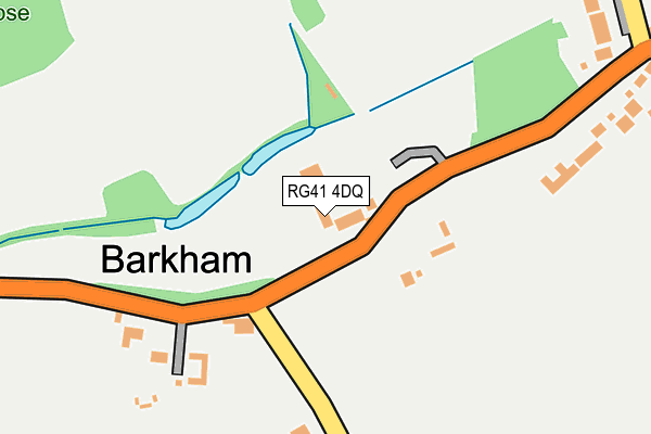 RG41 4DQ map - OS OpenMap – Local (Ordnance Survey)