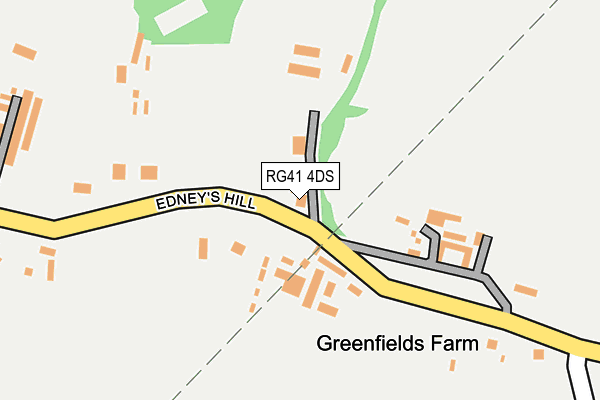 RG41 4DS map - OS OpenMap – Local (Ordnance Survey)