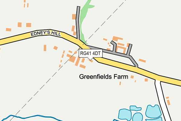 RG41 4DT map - OS OpenMap – Local (Ordnance Survey)