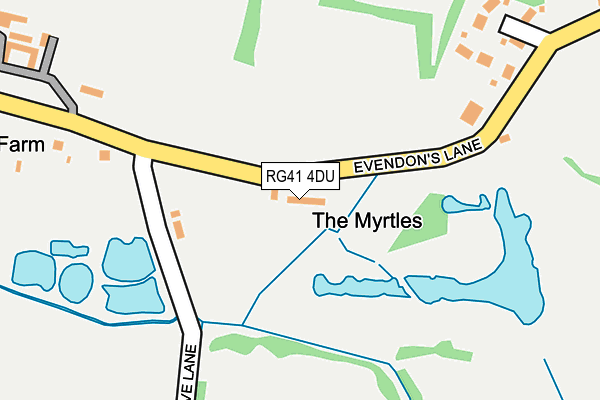 RG41 4DU map - OS OpenMap – Local (Ordnance Survey)