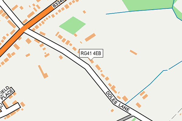 RG41 4EB map - OS OpenMap – Local (Ordnance Survey)