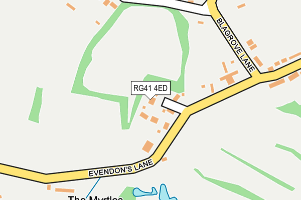 RG41 4ED map - OS OpenMap – Local (Ordnance Survey)