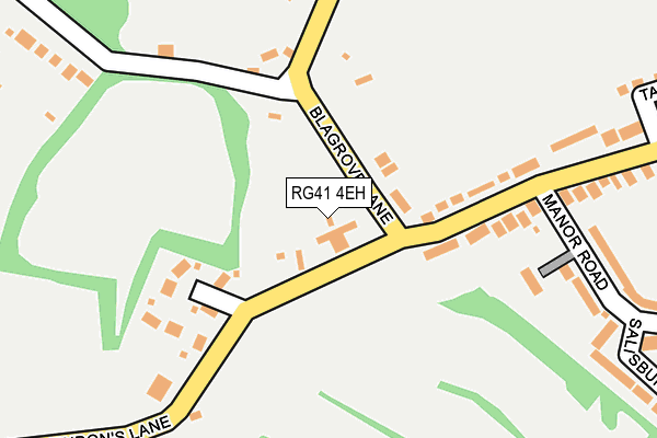 RG41 4EH map - OS OpenMap – Local (Ordnance Survey)