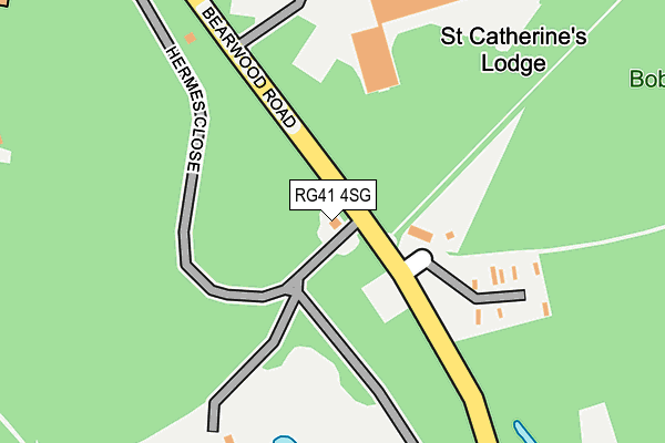 RG41 4SG map - OS OpenMap – Local (Ordnance Survey)