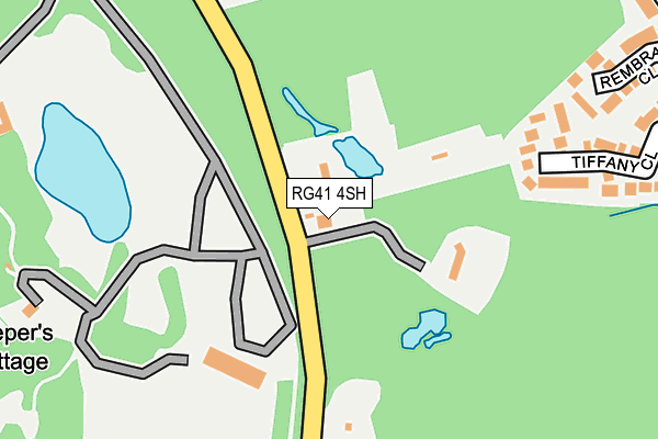 RG41 4SH map - OS OpenMap – Local (Ordnance Survey)
