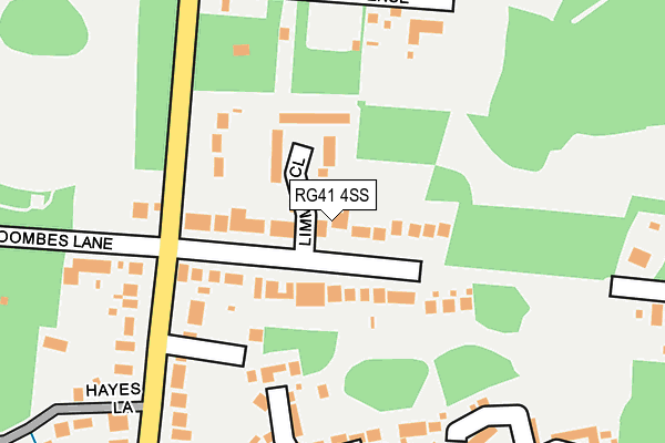 RG41 4SS map - OS OpenMap – Local (Ordnance Survey)