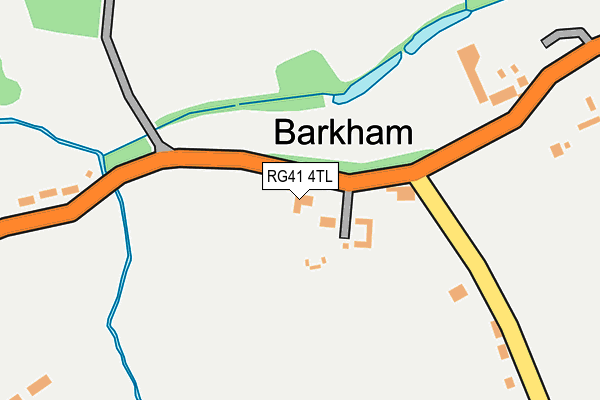 RG41 4TL map - OS OpenMap – Local (Ordnance Survey)