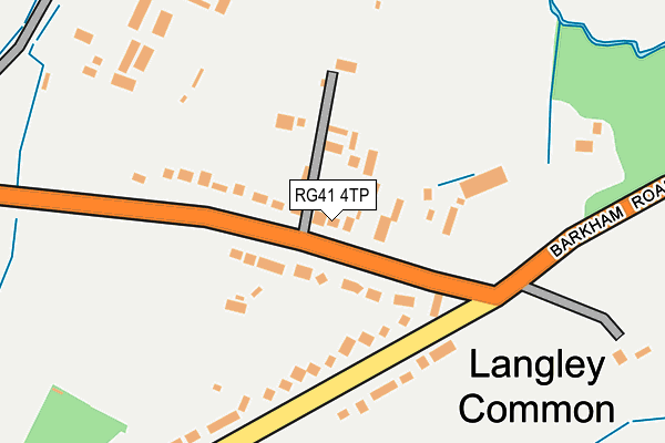 RG41 4TP map - OS OpenMap – Local (Ordnance Survey)